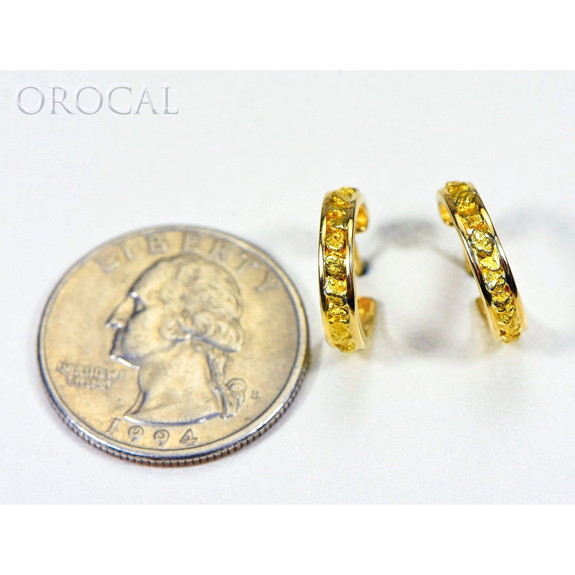 Orocal Gold Nugget Huggie Earrings EH13-Destination Gold Detectors