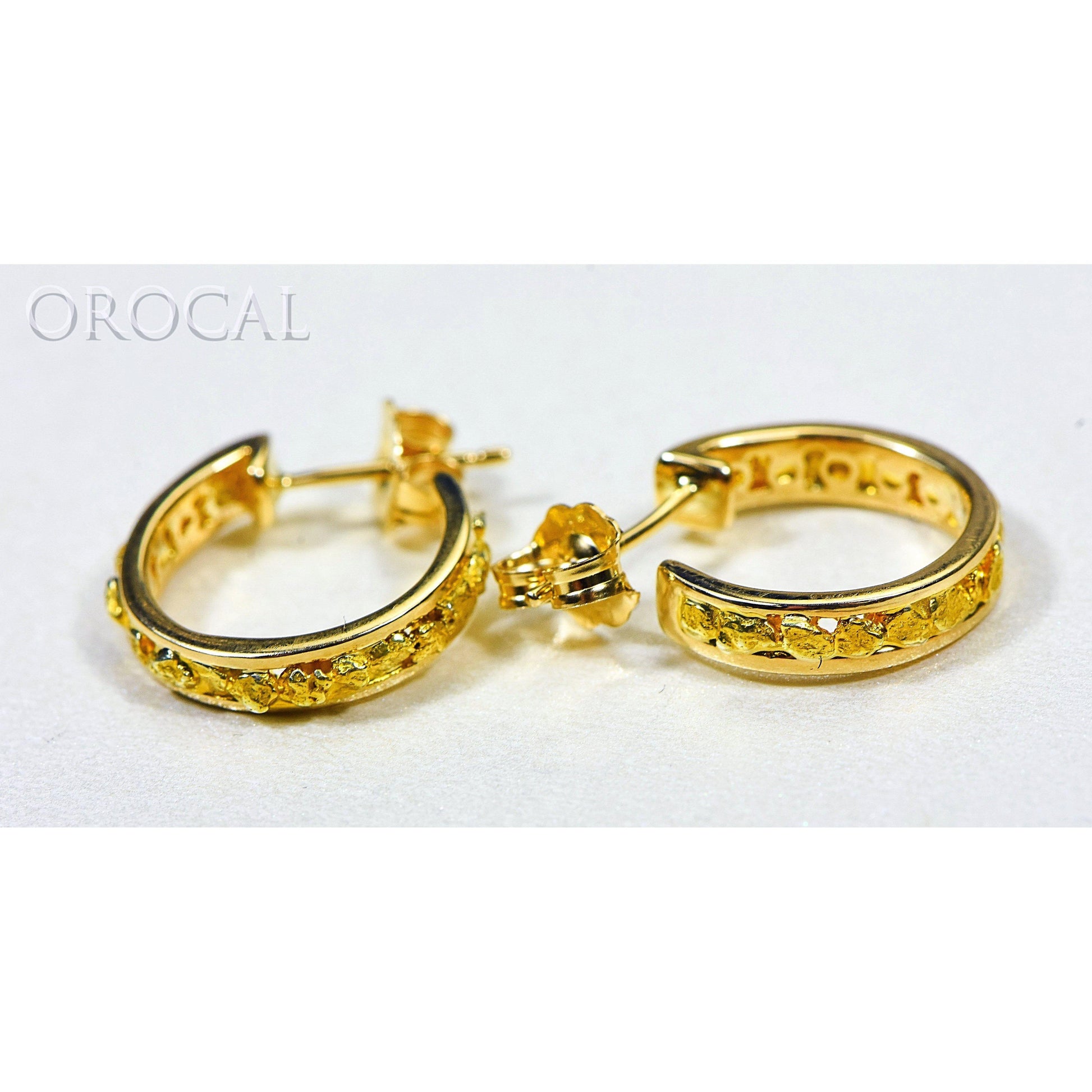 Orocal Gold Nugget Huggie Earrings EH13-Destination Gold Detectors