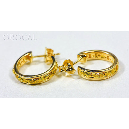 Orocal Gold Nugget Huggie Earrings EH13-Destination Gold Detectors