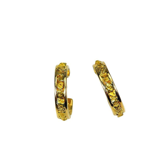 Orocal Gold Nugget Huggie Earrings EH13-Destination Gold Detectors