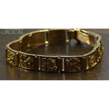 Orocal Gold Nugget Inlay Bracelet B10MM11L-Destination Gold Detectors