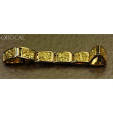 Orocal Gold Nugget Inlay Bracelet B10MM11L-Destination Gold Detectors