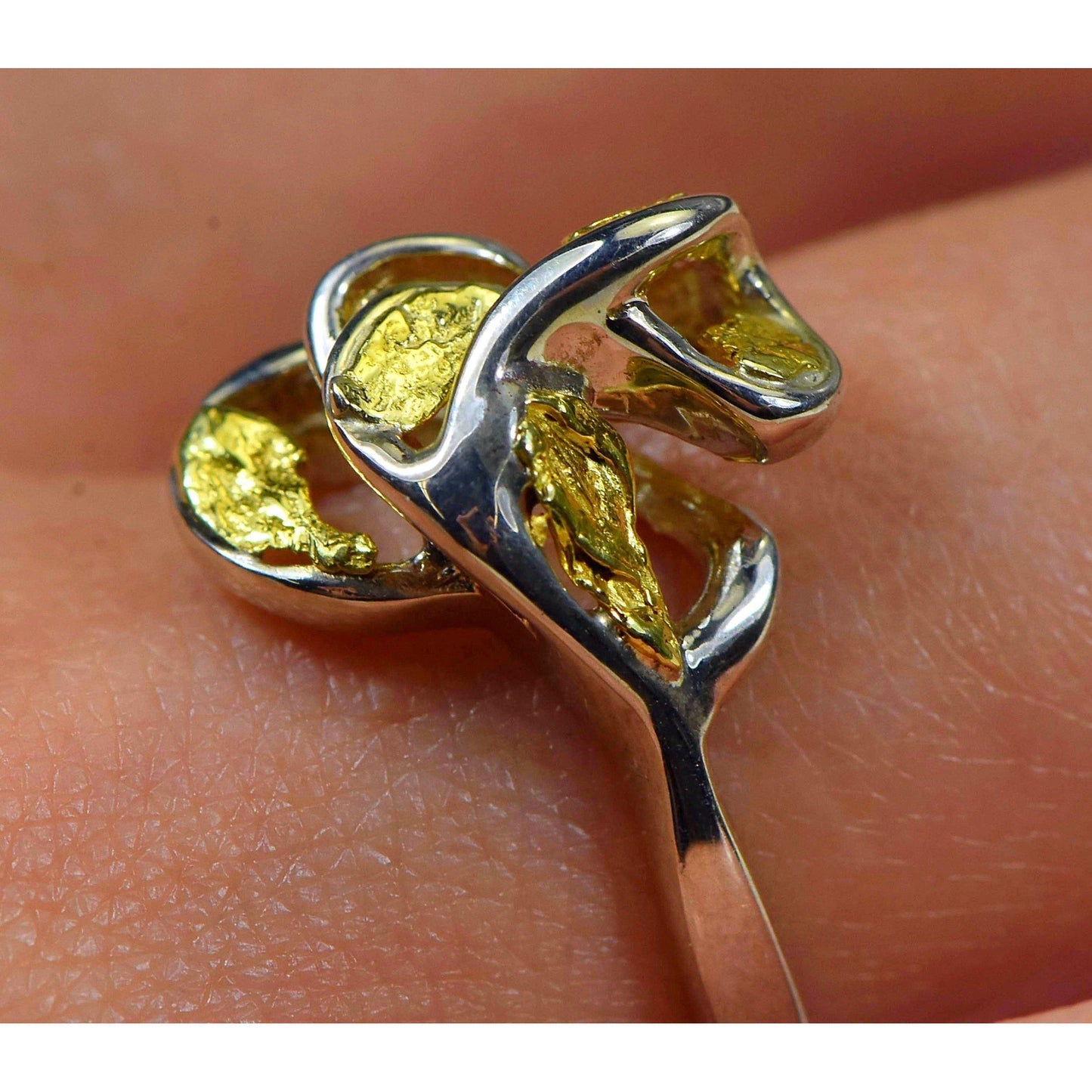 Orocal Gold Nugget Ladies Ring RL169SS-Destination Gold Detectors
