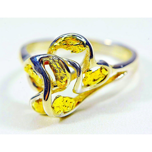 Orocal Gold Nugget Ladies Ring RL169SS-Destination Gold Detectors