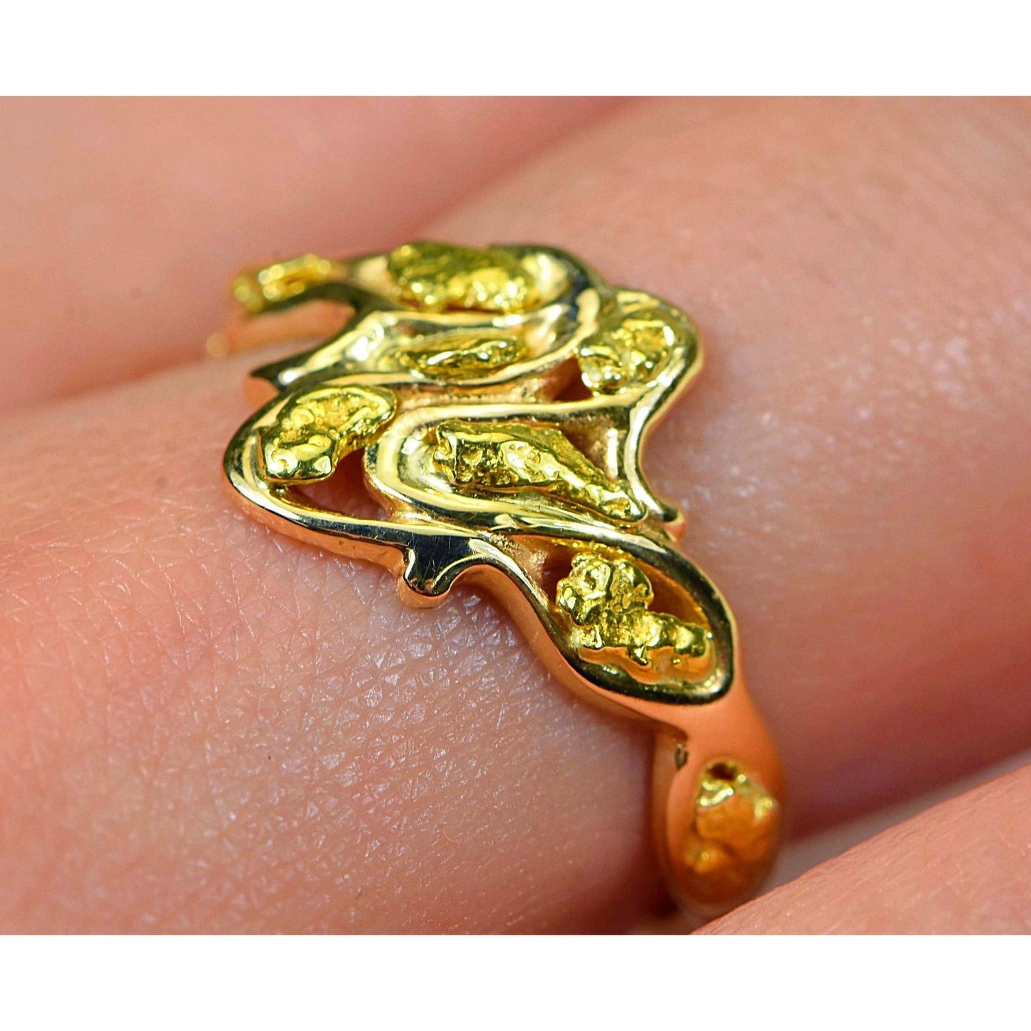 Orocal Gold Nugget Ladies Ring RL180-Destination Gold Detectors