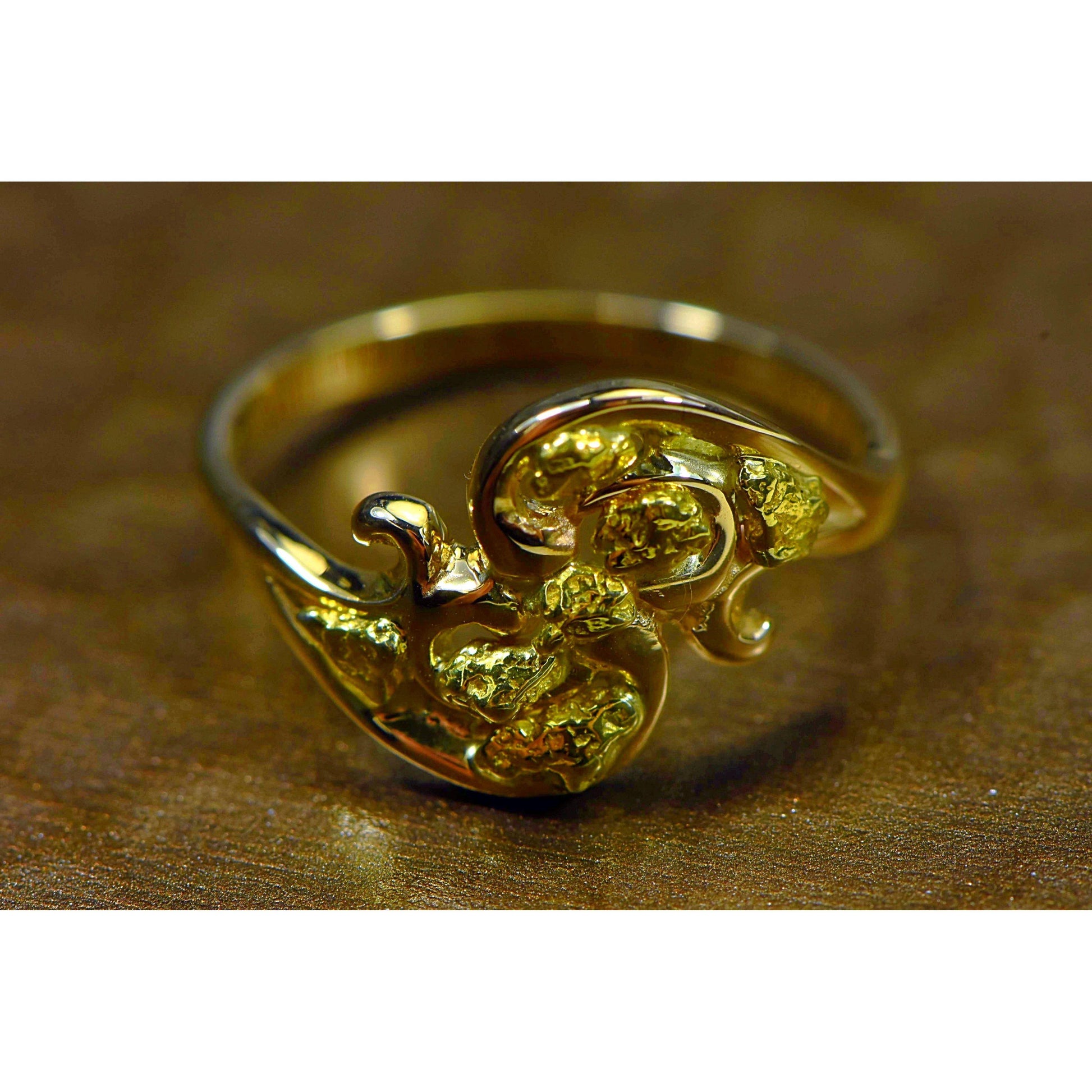 Orocal Gold Nugget Ladies Ring RL186-Destination Gold Detectors