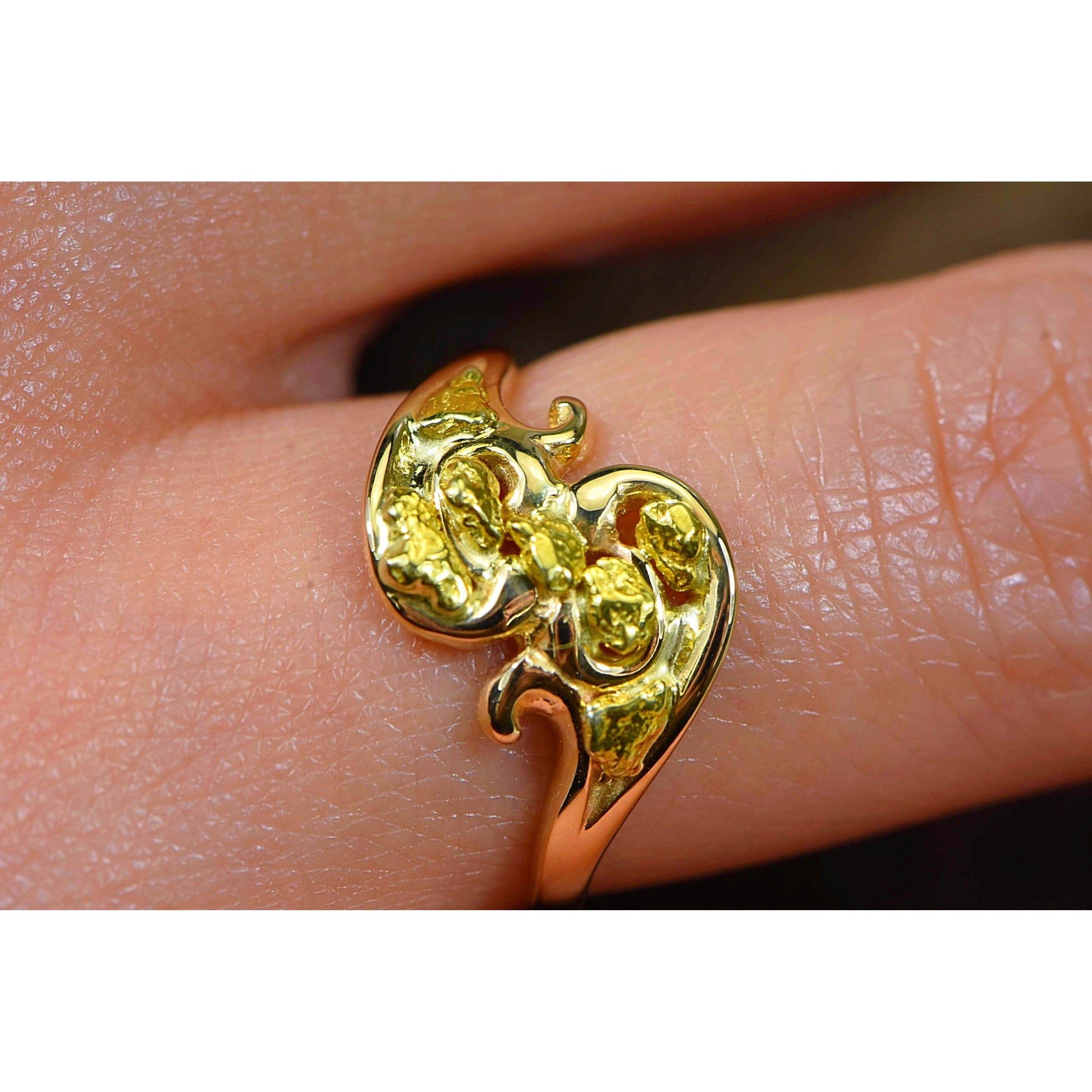 Orocal Gold Nugget Ladies Ring RL186-Destination Gold Detectors