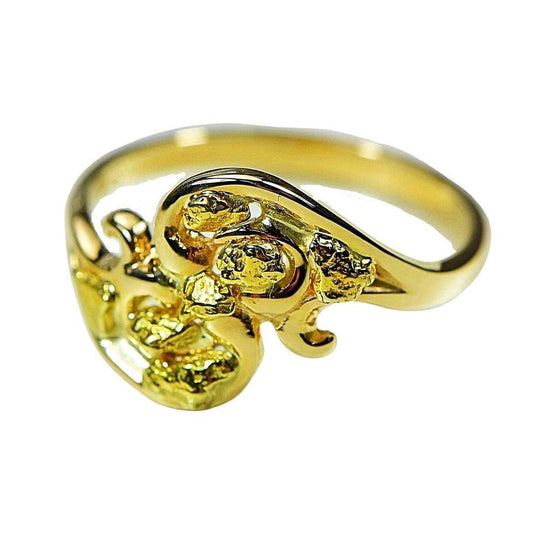 Orocal Gold Nugget Ladies Ring RL186-Destination Gold Detectors