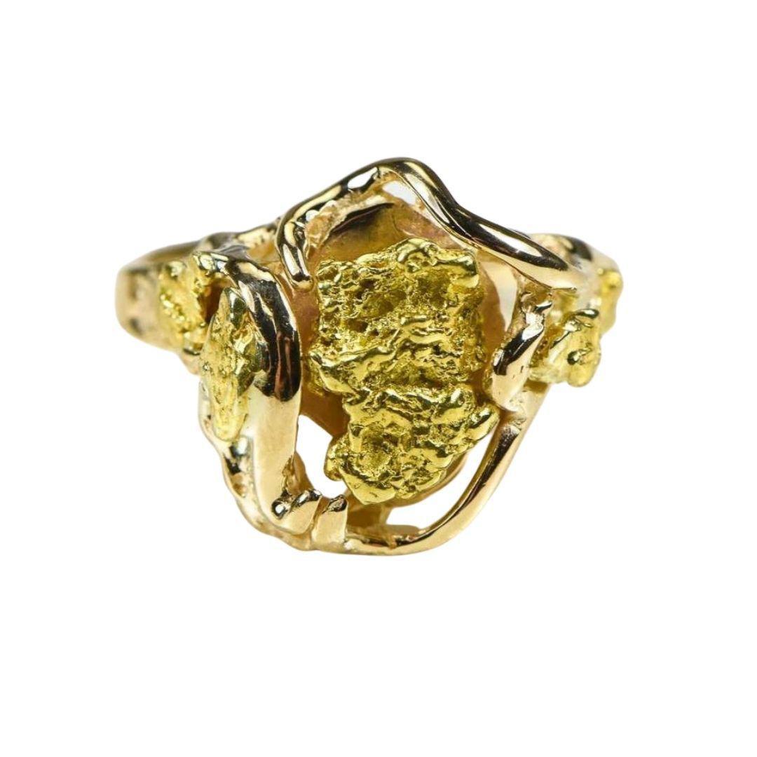 Orocal Gold Nugget Ladies Ring - RL232-Destination Gold Detectors