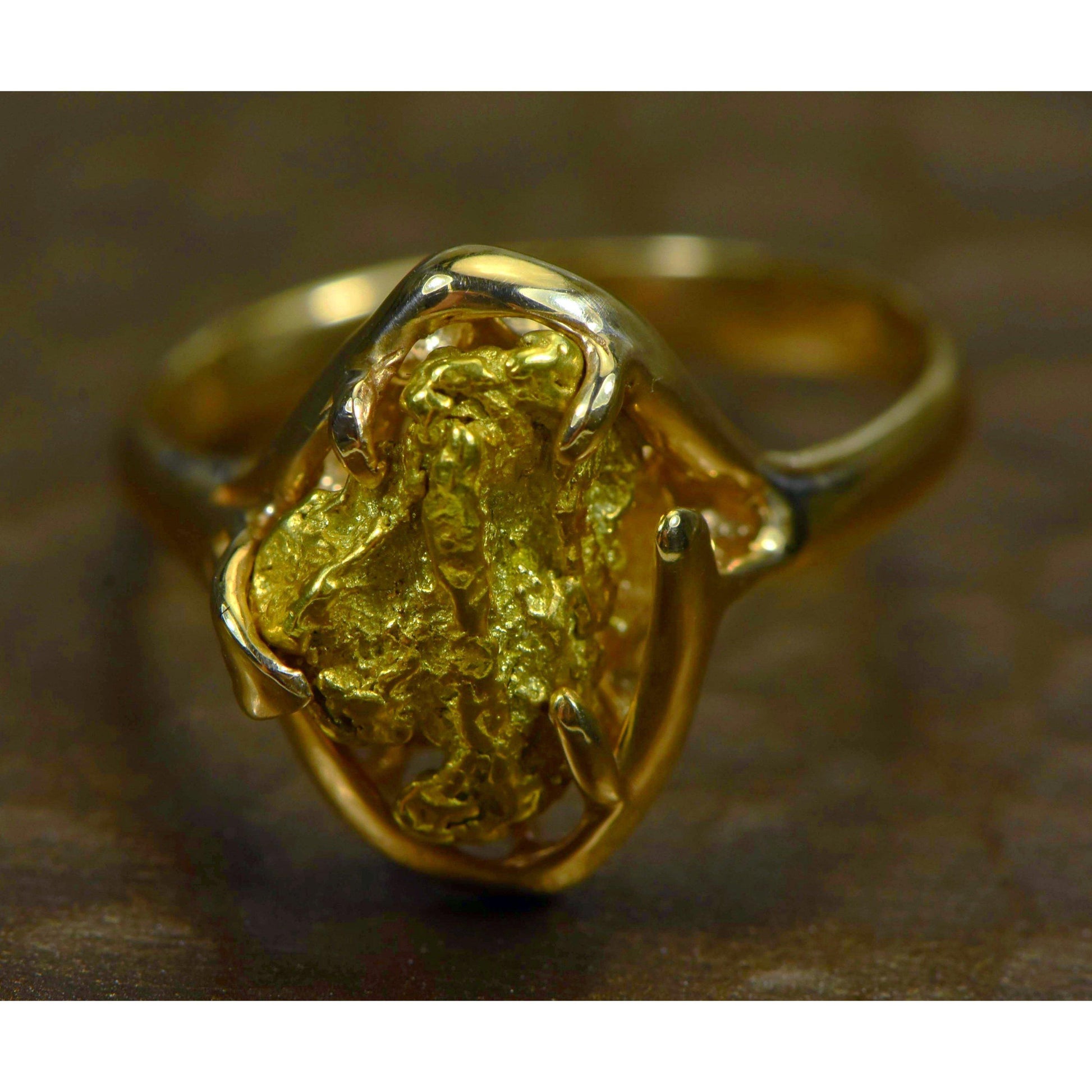 Orocal Gold Nugget Ladies Ring RL233-Destination Gold Detectors