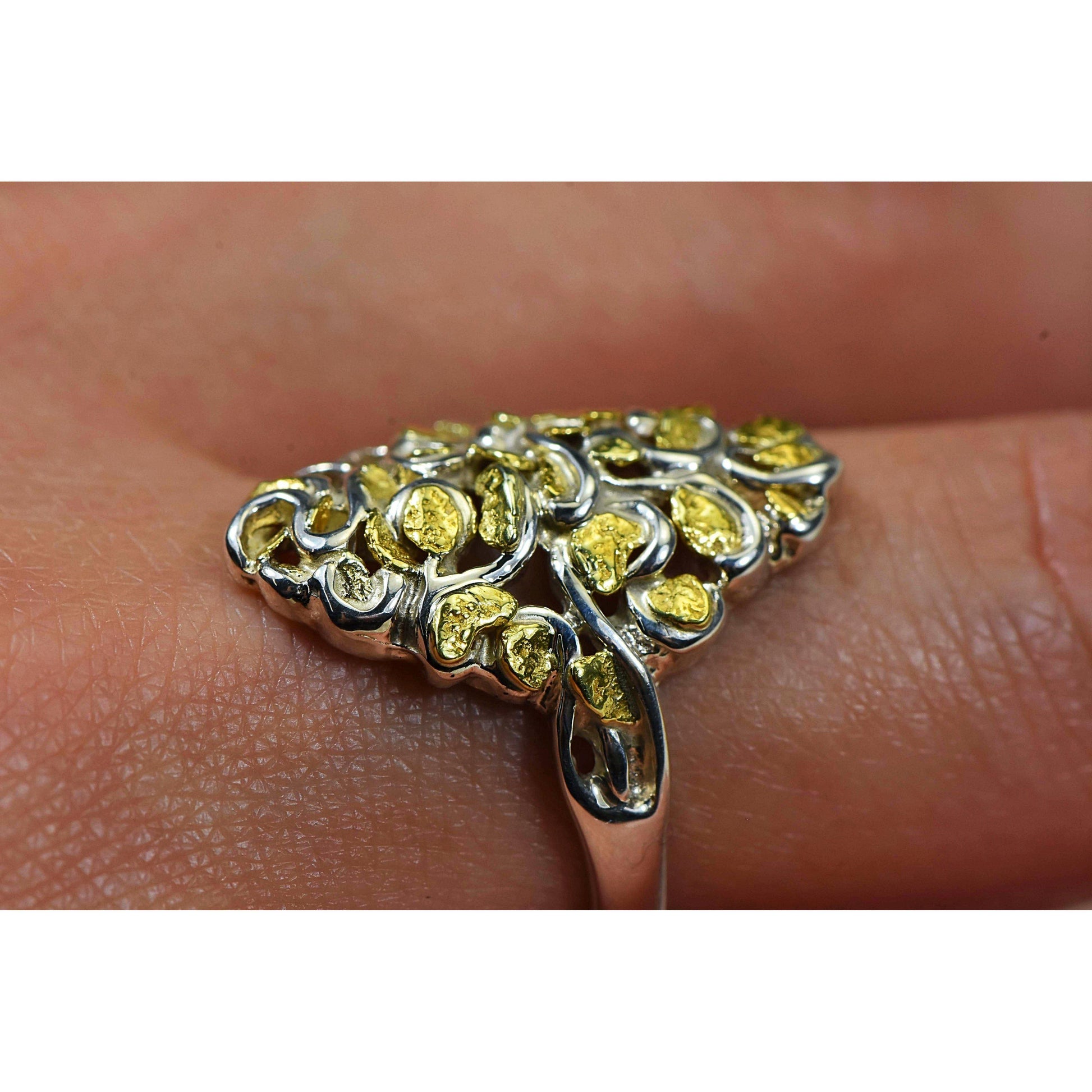 Orocal Gold Nugget Ladies Ring RL239SS-Destination Gold Detectors