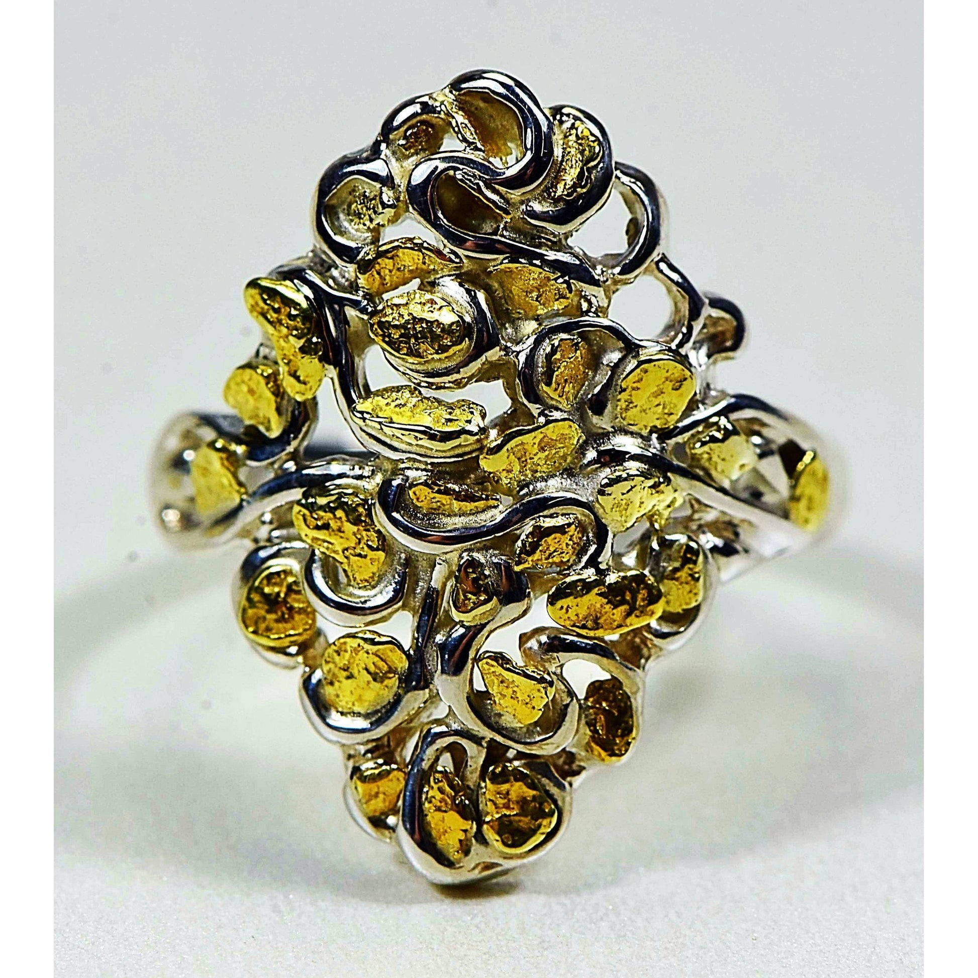 Orocal Gold Nugget Ladies Ring RL239SS-Destination Gold Detectors