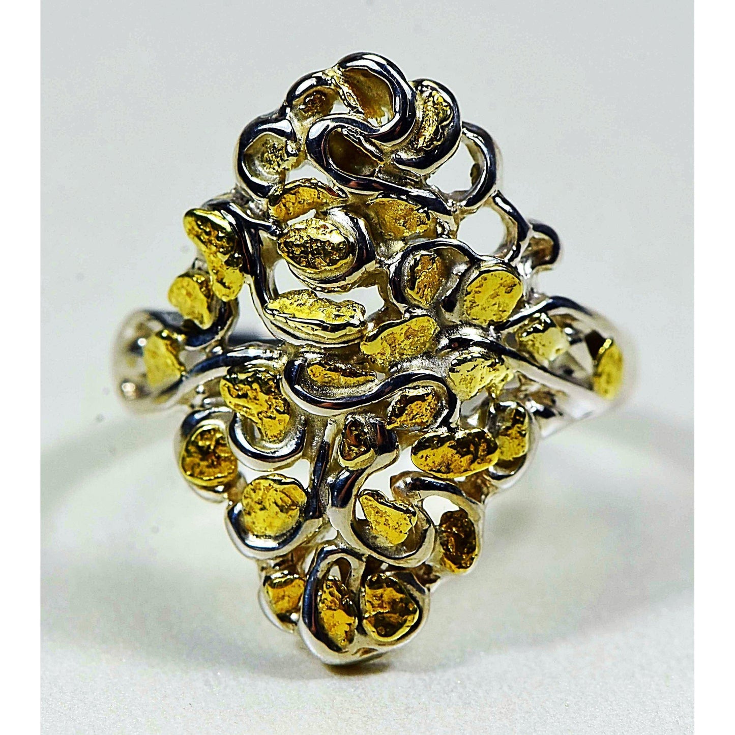 Orocal Gold Nugget Ladies Ring RL239SS-Destination Gold Detectors