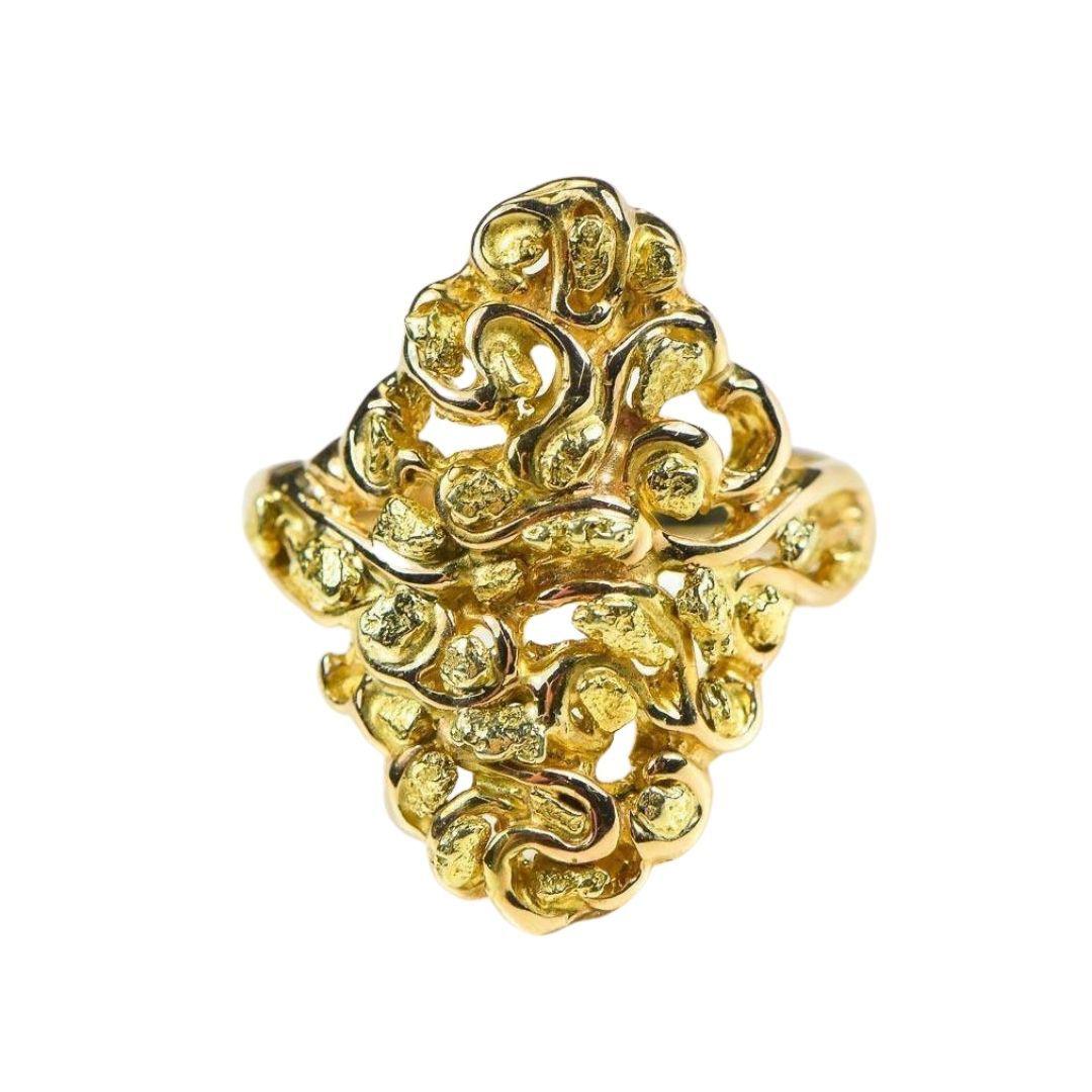 Orocal Gold Nugget Ladies Ring RL239-Destination Gold Detectors