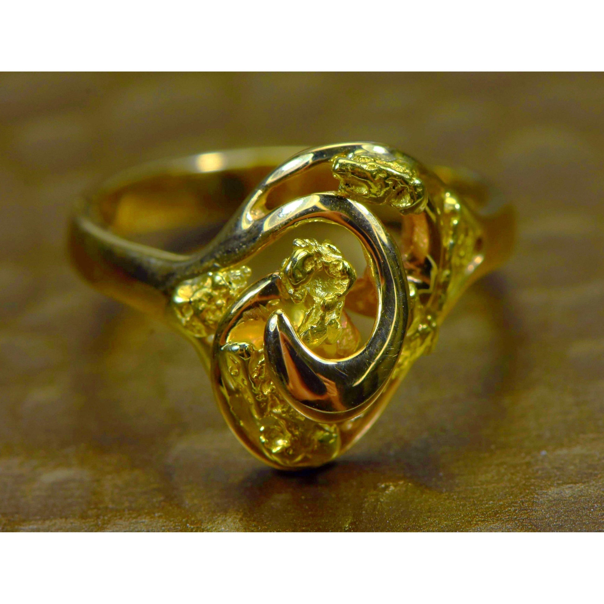 Orocal Gold Nugget Ladies Ring RL254-Destination Gold Detectors