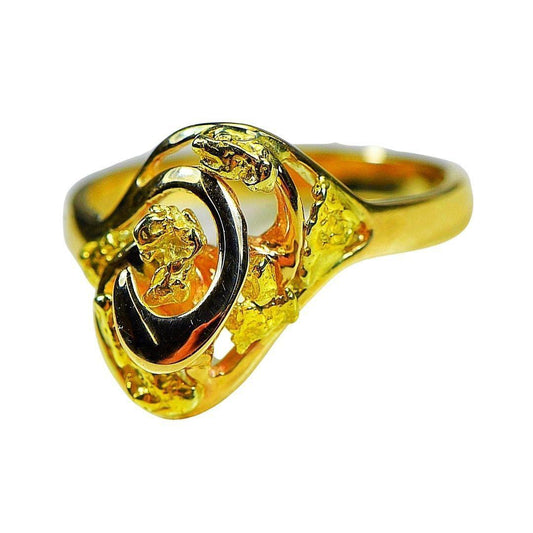Orocal Gold Nugget Ladies Ring RL254-Destination Gold Detectors