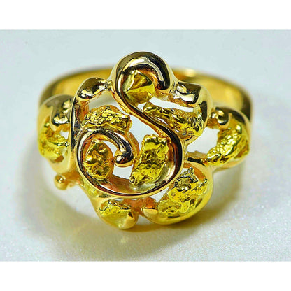 Orocal Gold Nugget Ladies Ring RL462-Destination Gold Detectors