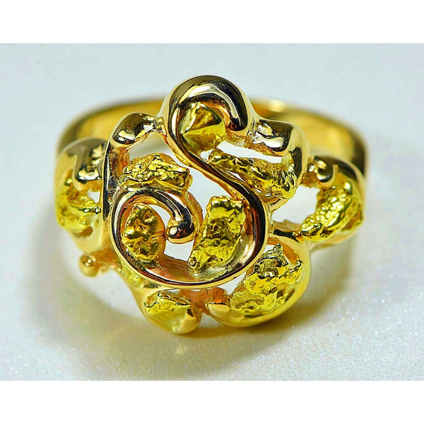 Orocal Gold Nugget Ladies Ring RL462-Destination Gold Detectors