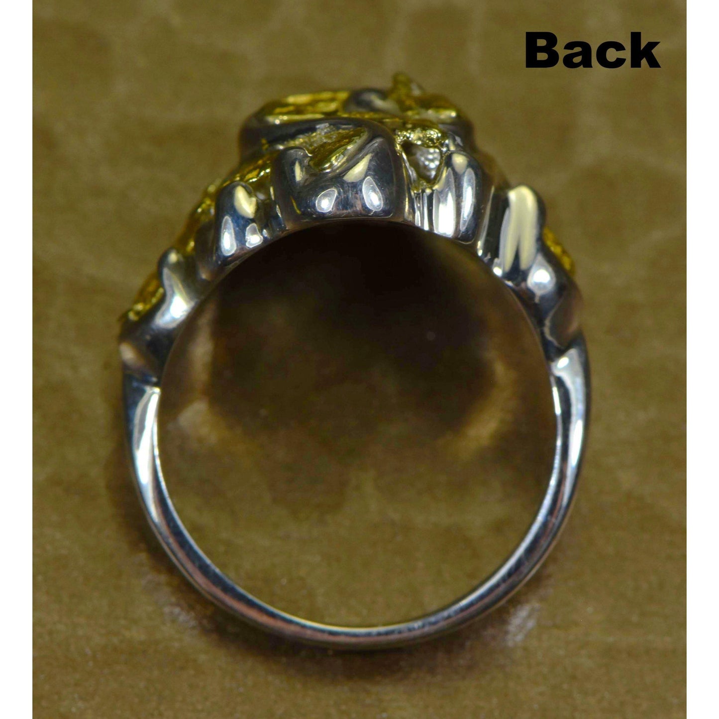 Orocal Gold Nugget Ladies Ring RL462SS-Destination Gold Detectors