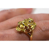Orocal Gold Nugget Ladies Ring RL464-Destination Gold Detectors