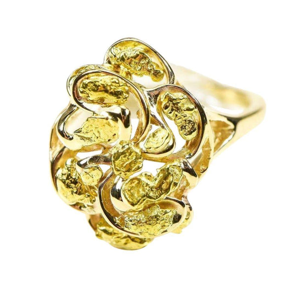 Orocal Gold Nugget Ladies Ring RL464-Destination Gold Detectors