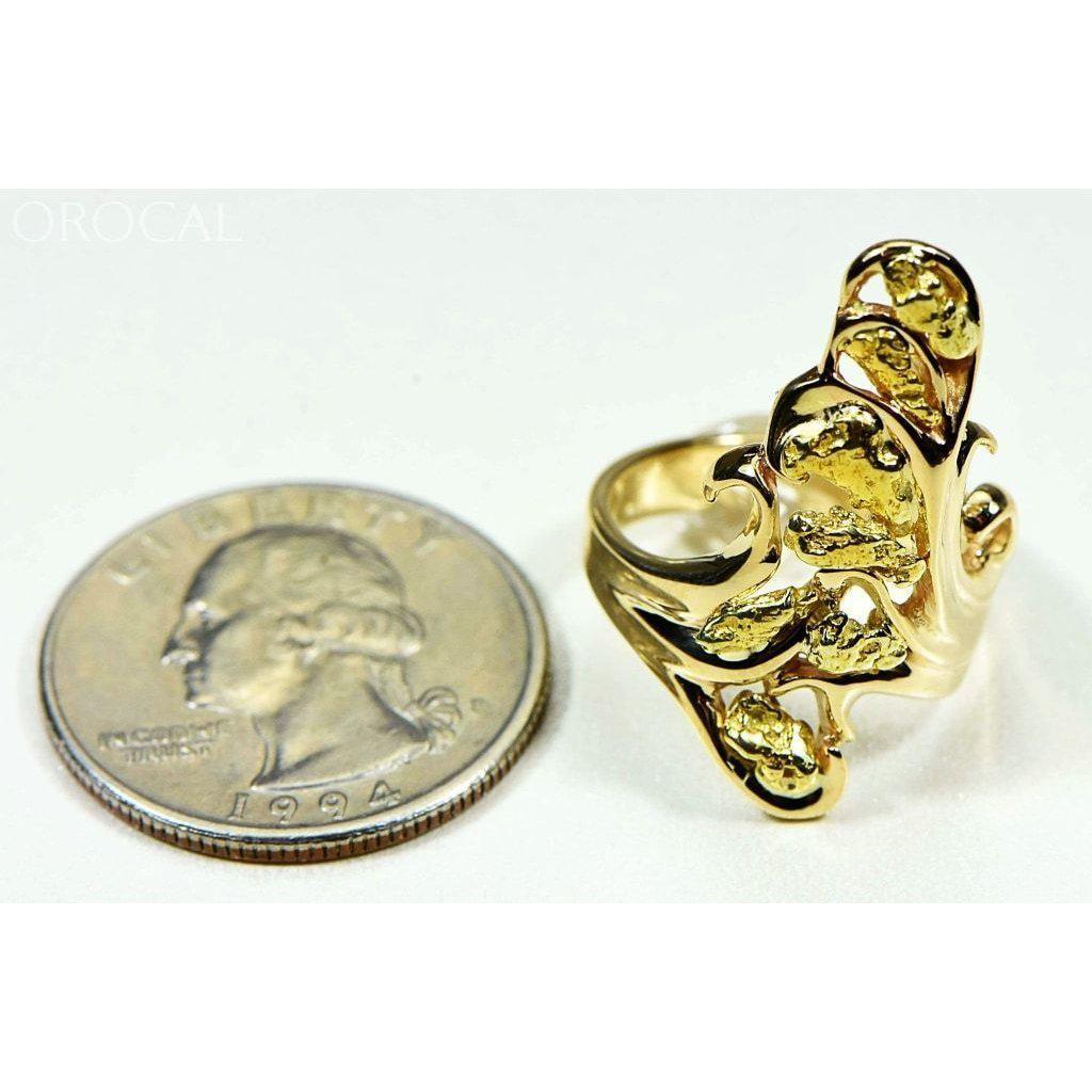 Orocal Gold Nugget Ladies Ring RL469-Destination Gold Detectors