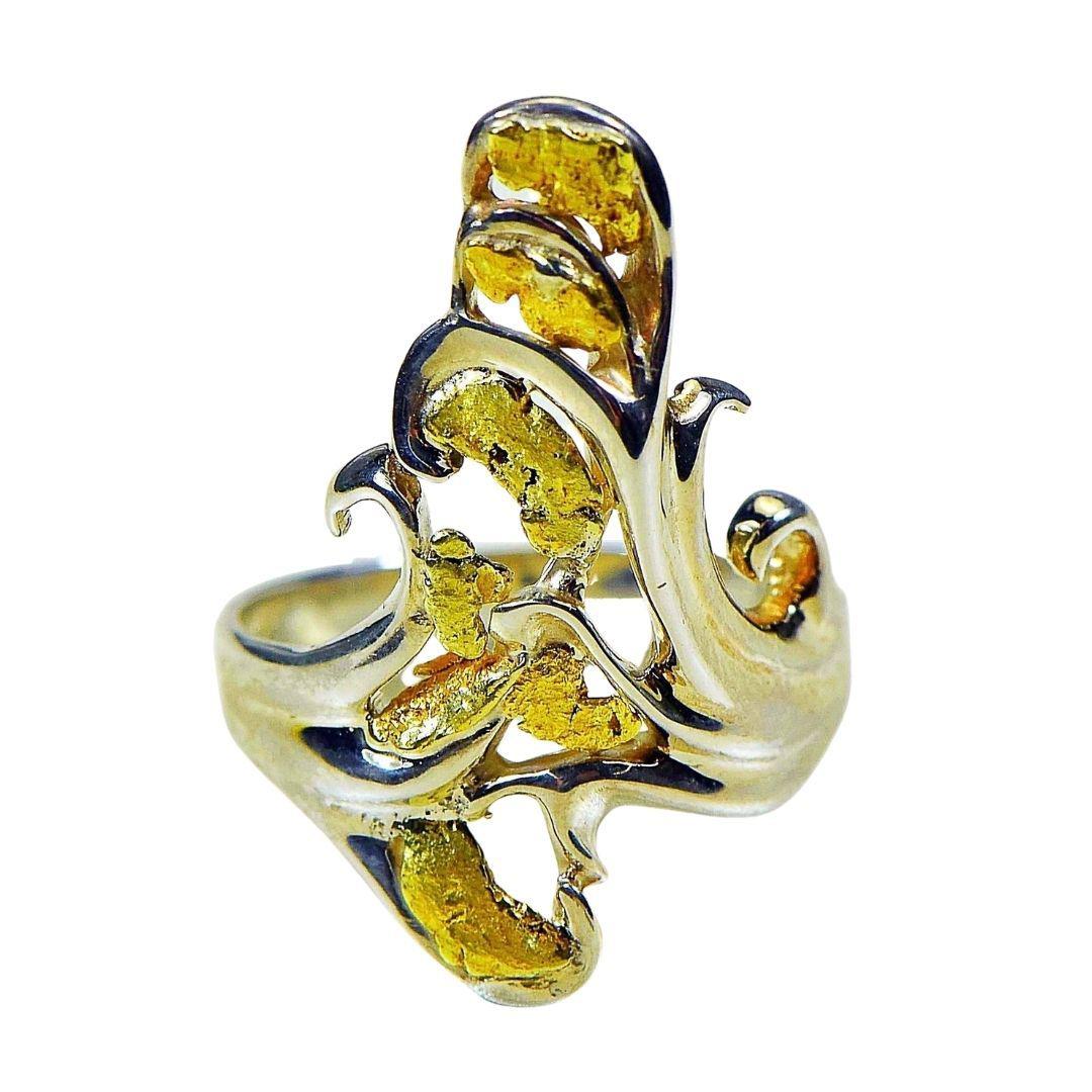 Orocal Gold Nugget Ladies Ring RL469NSS-Destination Gold Detectors
