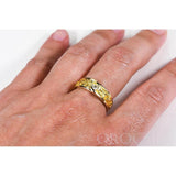 Orocal Gold Nugget Ladies Ring with Diamond RL613D10-Destination Gold Detectors