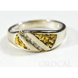 Orocal Gold Nugget Ladies Ring with Diamonds - RL1068DNW-Destination Gold Detectors