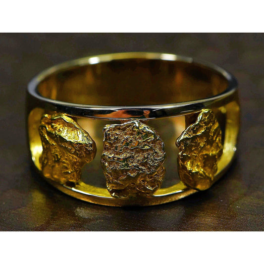 Orocal Gold Nugget Men's Ring RM1087N/12MM-Destination Gold Detectors