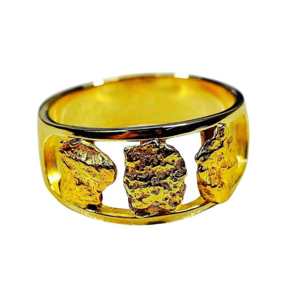 Orocal Gold Nugget Men's Ring RM1087N/12MM-Destination Gold Detectors