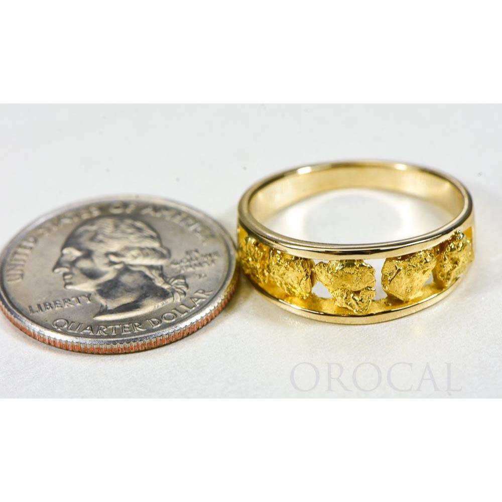 Orocal Gold Nugget Men's Ring RM125/8MM-Destination Gold Detectors