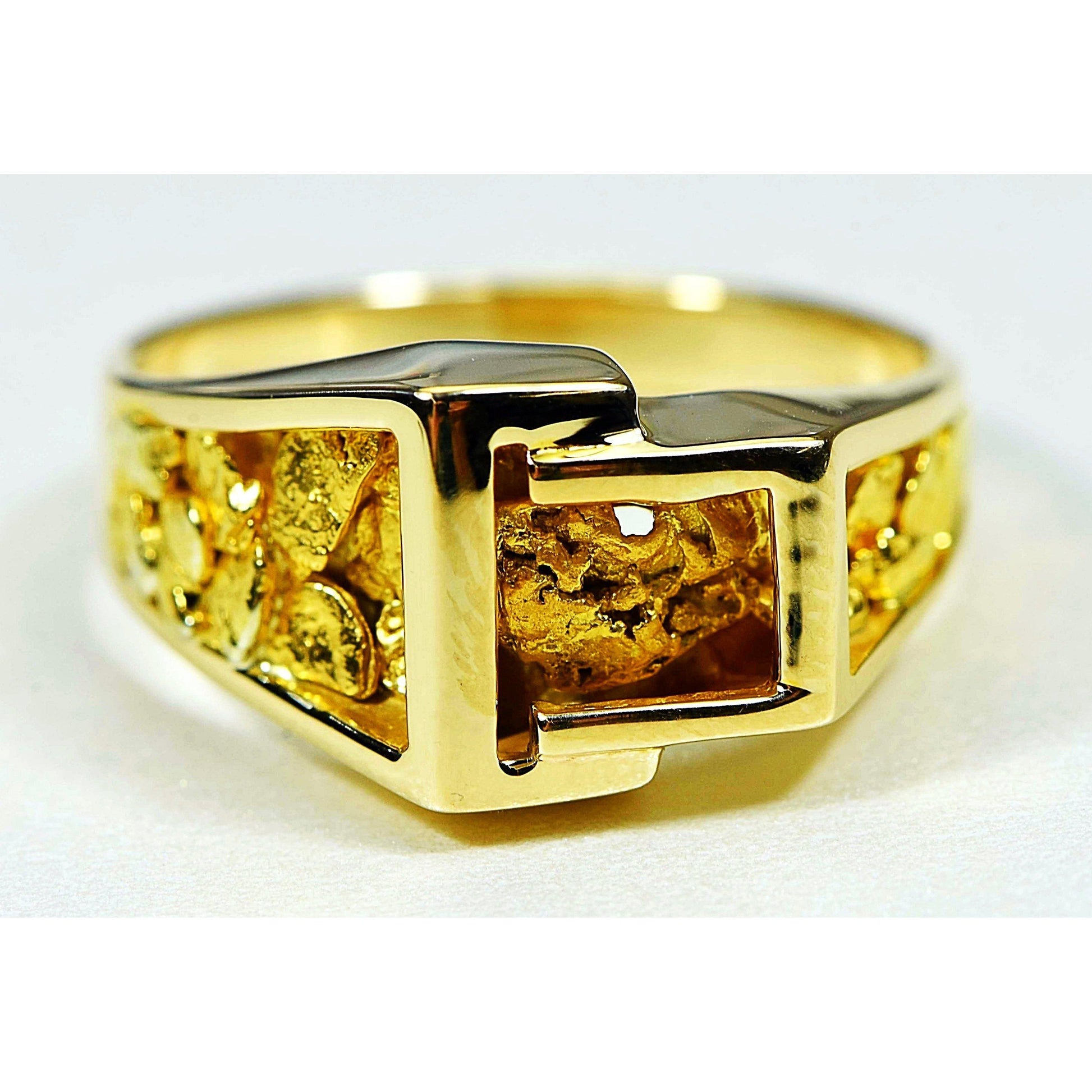 Orocal Gold Nugget Men's Ring RM164-Destination Gold Detectors