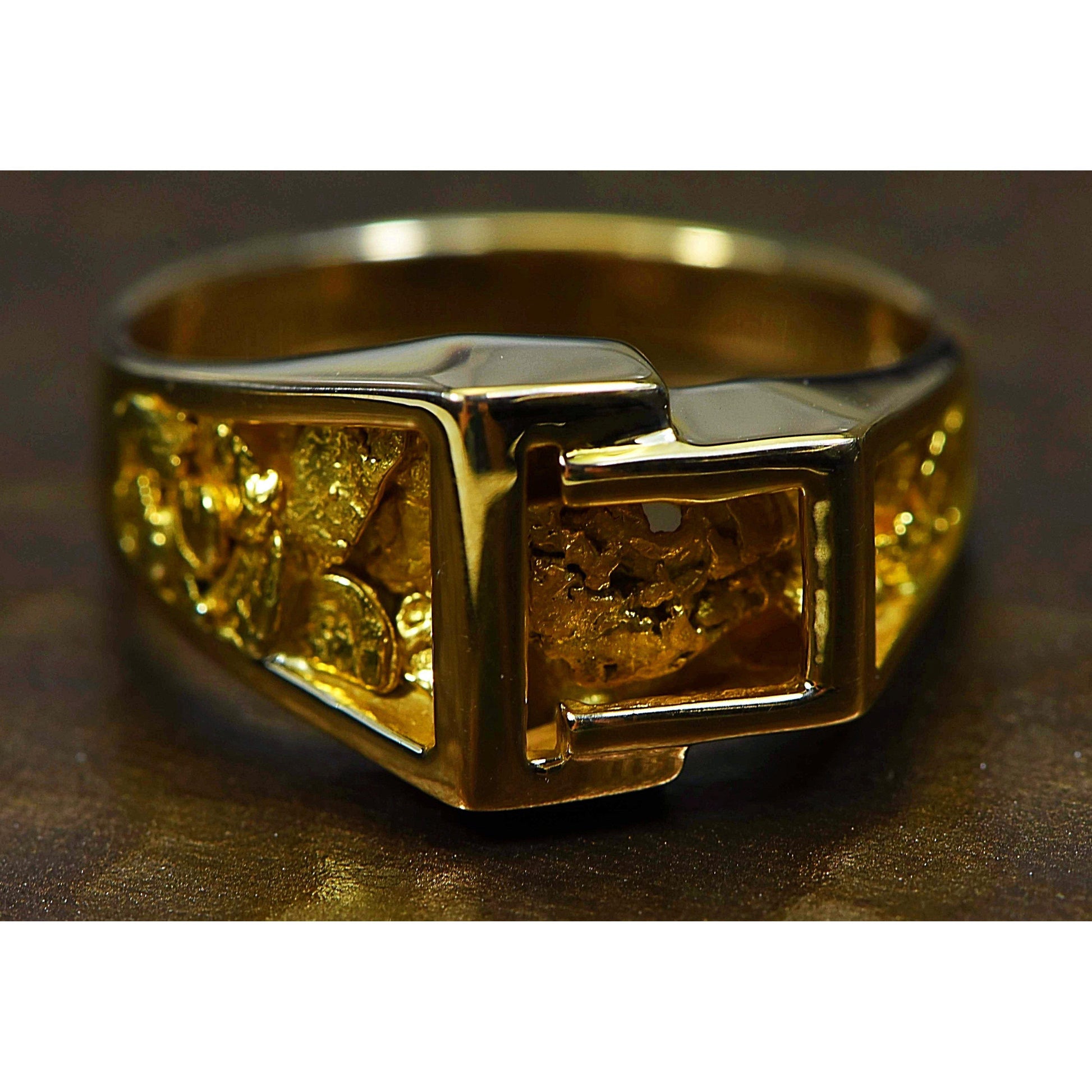 Orocal Gold Nugget Men's Ring RM164-Destination Gold Detectors
