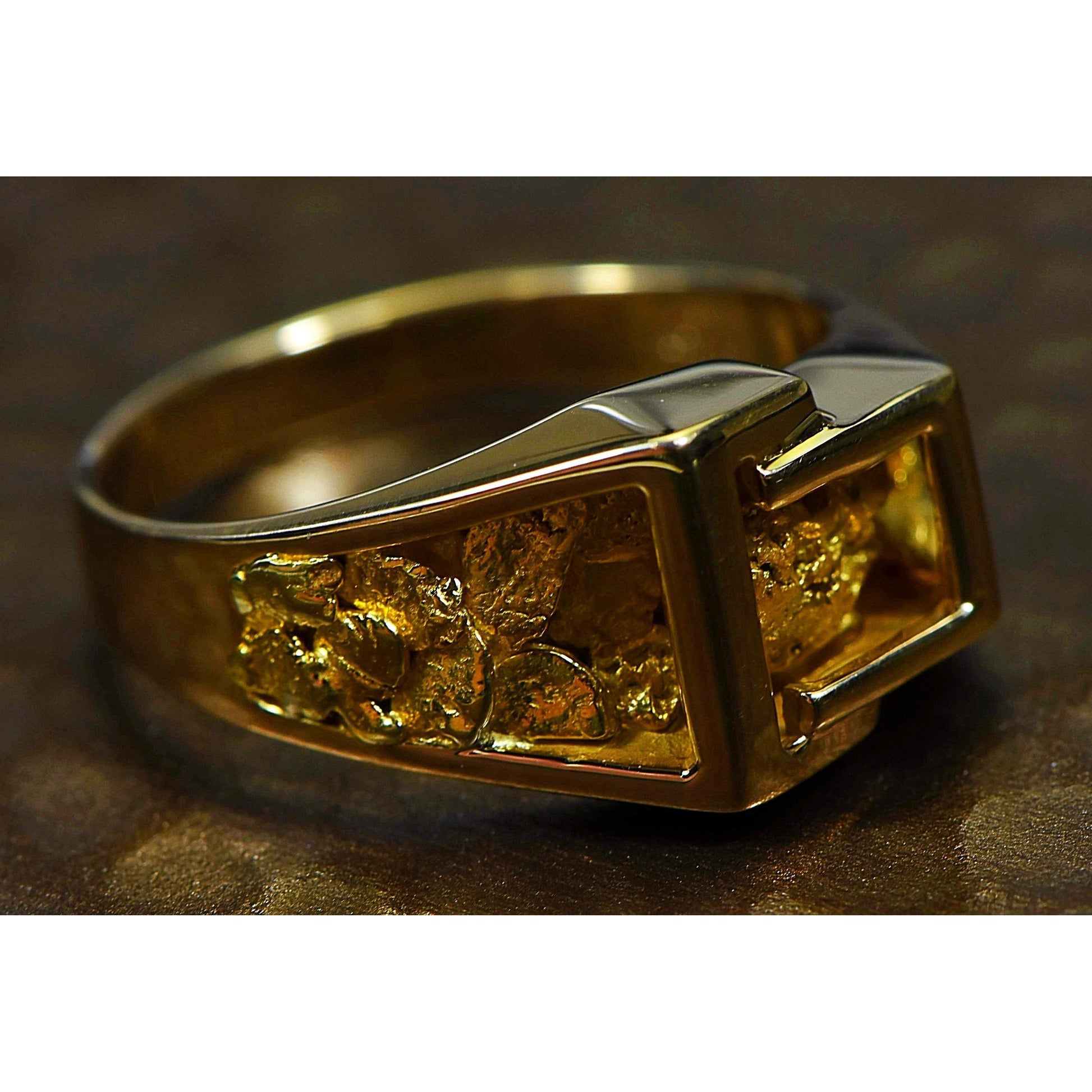 Orocal Gold Nugget Men's Ring RM164-Destination Gold Detectors