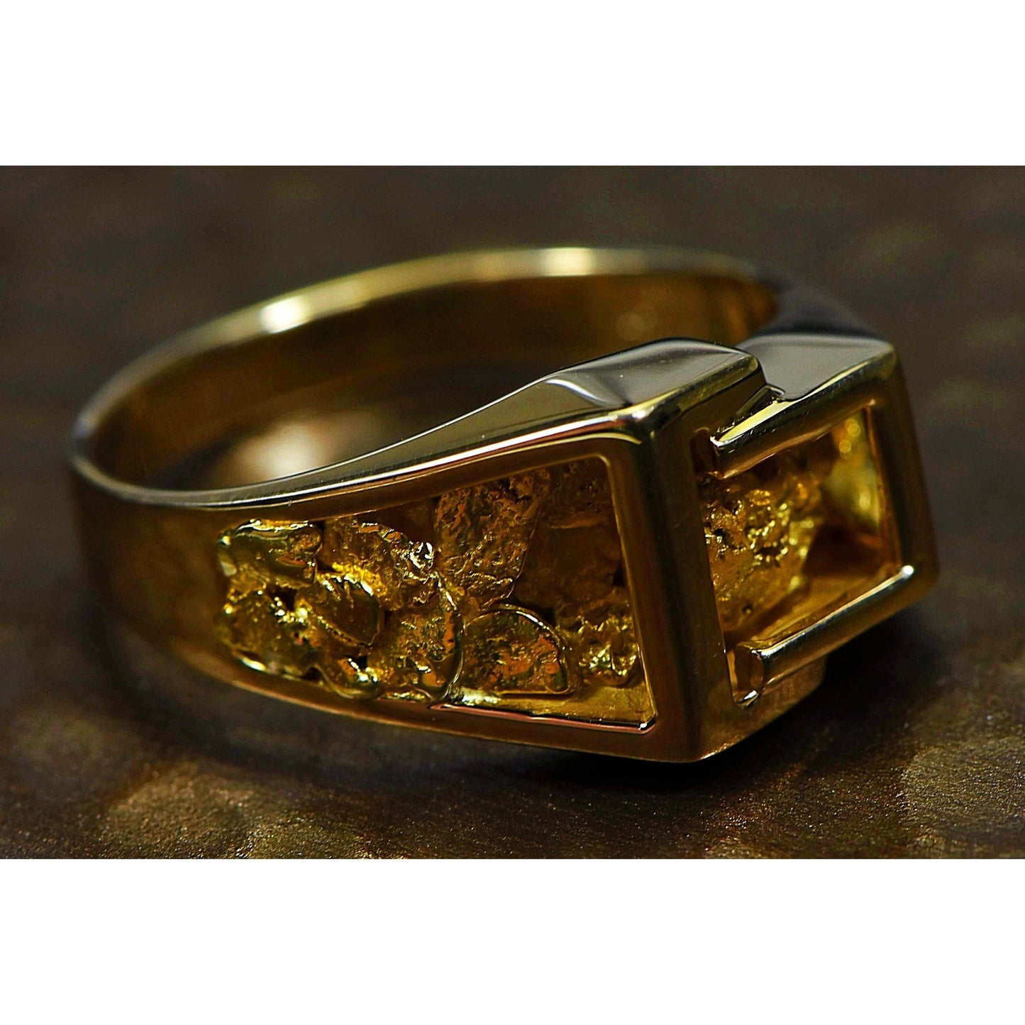 Orocal Gold Nugget Men's Ring RM164-Destination Gold Detectors