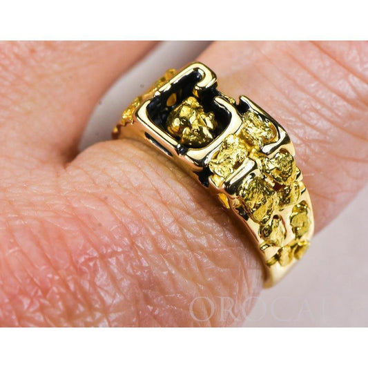 Orocal Gold Nugget Men's Ring RM176-Destination Gold Detectors