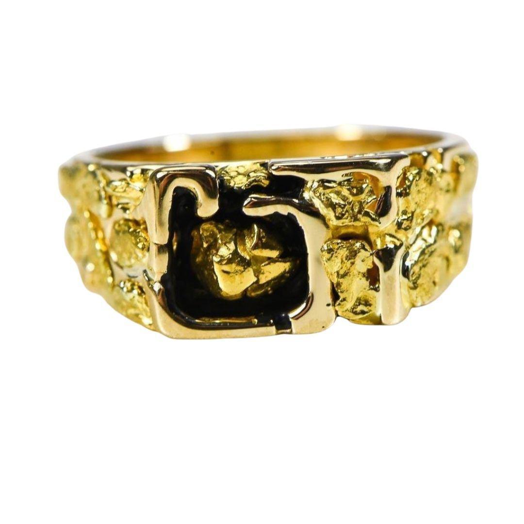 Best Selling Men's Gold Nugget Rings