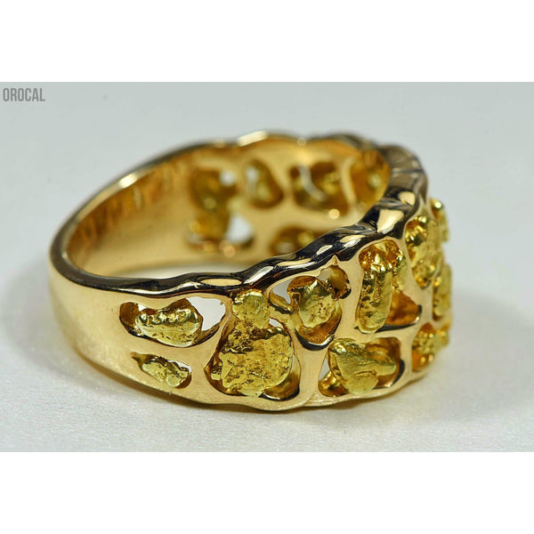 Orocal Gold Nugget Men's Ring RM184-Destination Gold Detectors