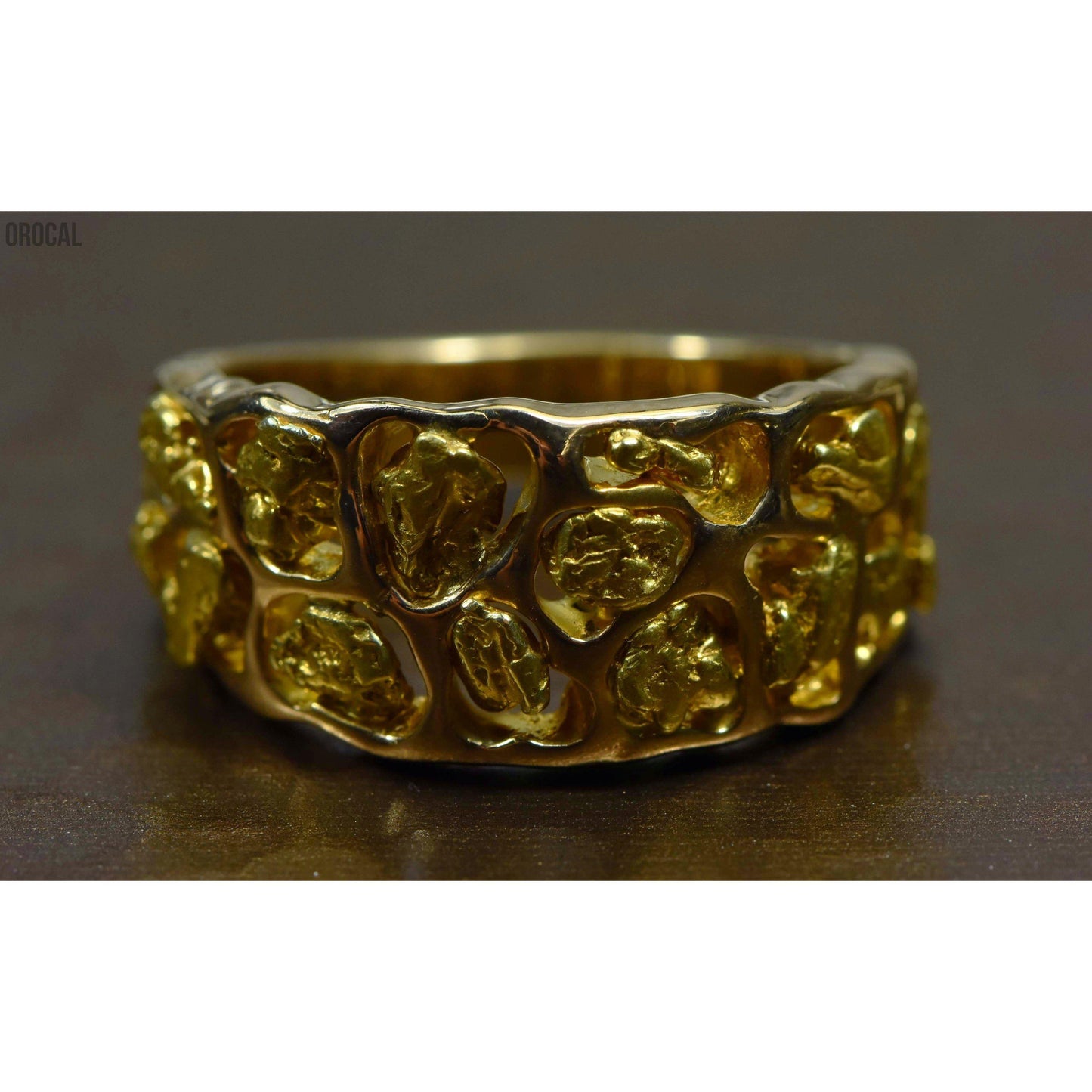 Orocal Gold Nugget Men's Ring RM184-Destination Gold Detectors