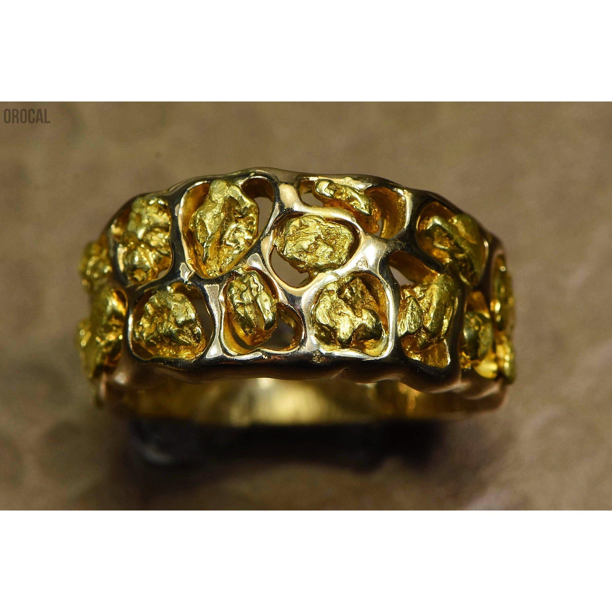 Orocal Gold Nugget Men's Ring RM184-Destination Gold Detectors