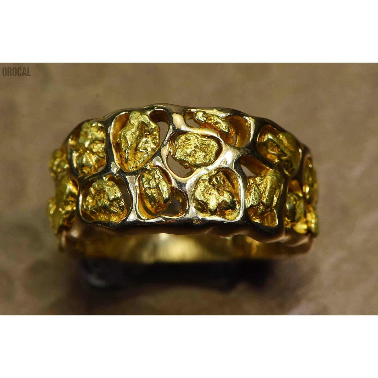Orocal Gold Nugget Men's Ring RM184-Destination Gold Detectors