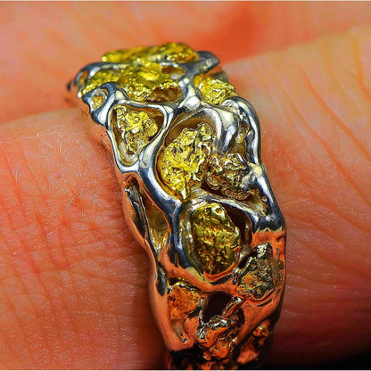 Orocal Gold Nugget Men's Ring - RM184SS-Destination Gold Detectors