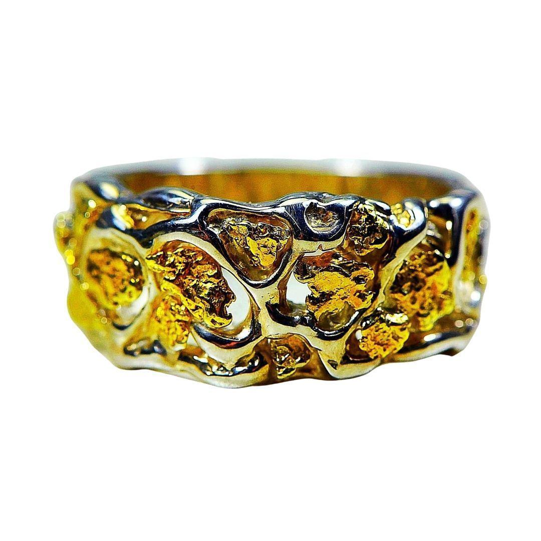 Orocal Gold Nugget Men's Ring - RM184SS-Destination Gold Detectors