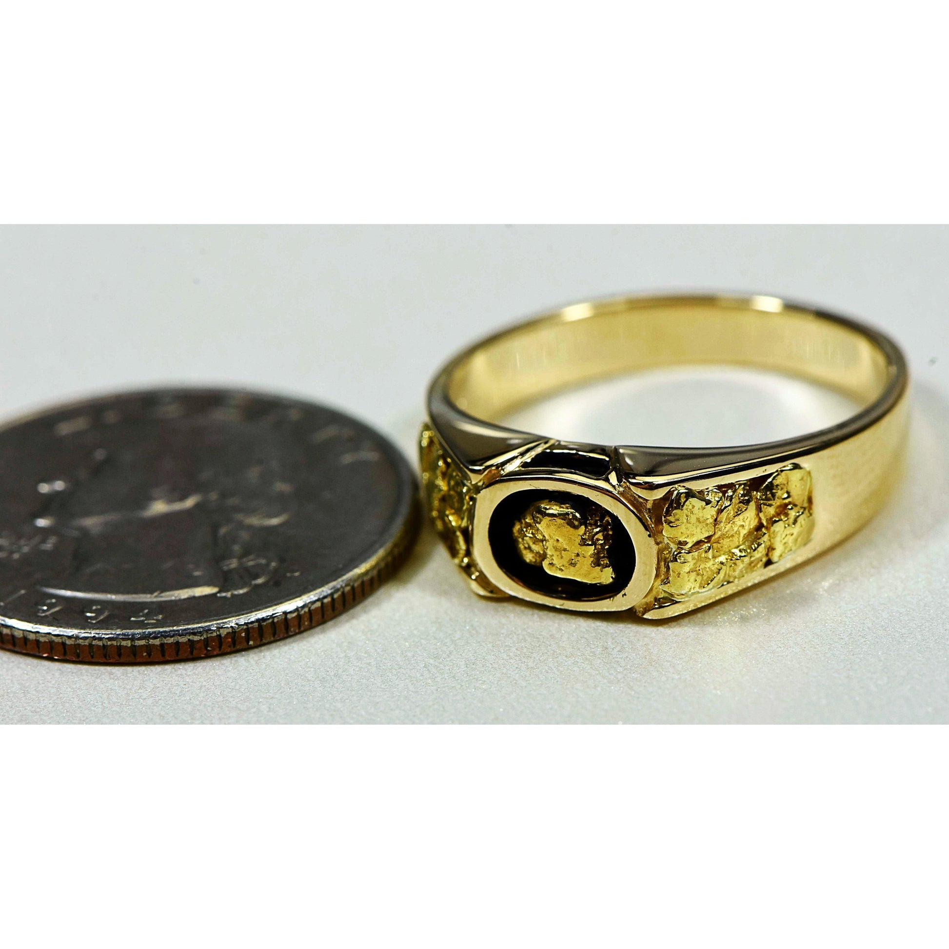 Orocal Gold Nugget Men's Ring RM206-Destination Gold Detectors