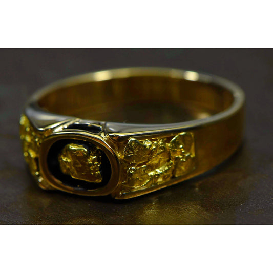 Orocal Gold Nugget Men's Ring RM206-Destination Gold Detectors
