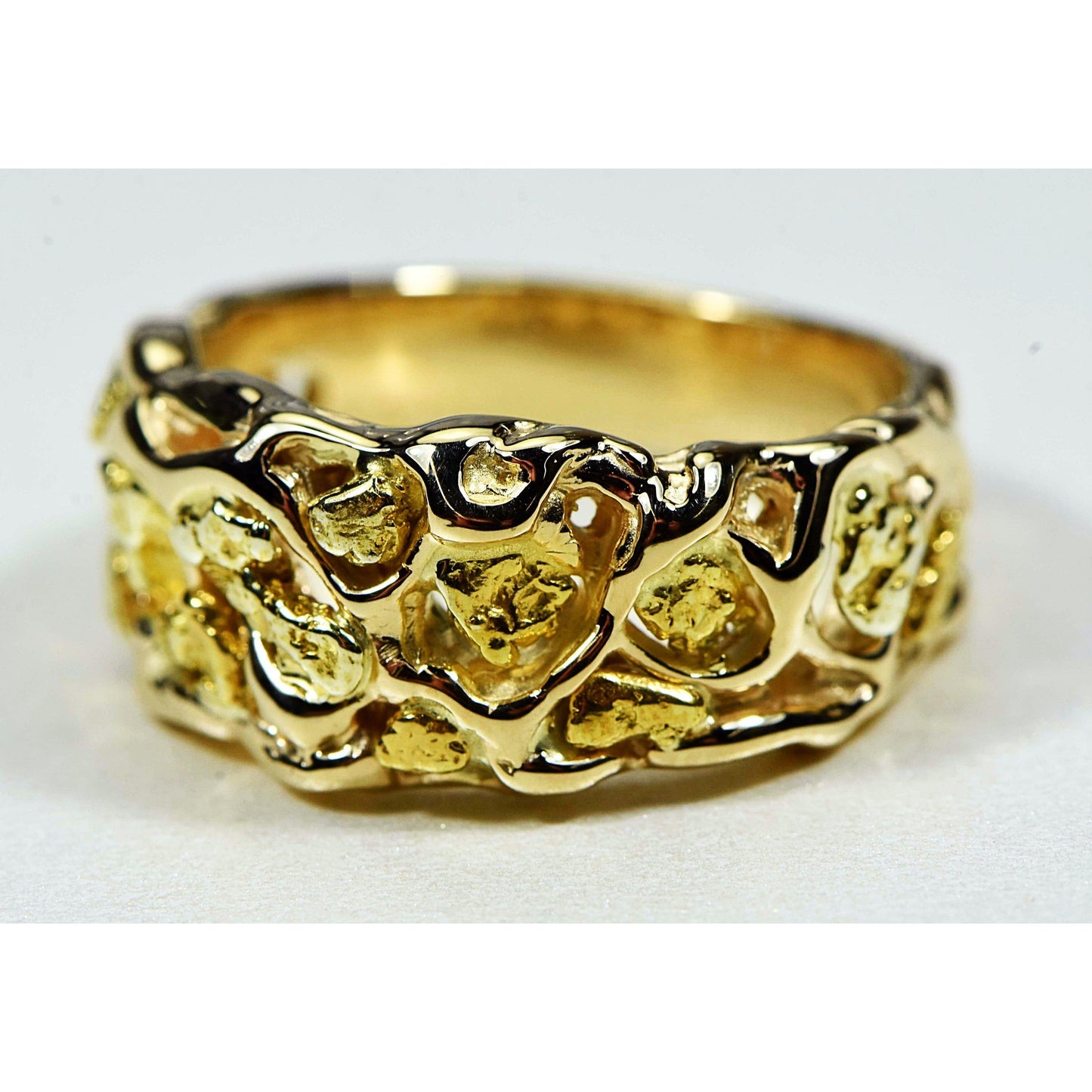 Orocal Gold Nugget Men's Ring RM212-Destination Gold Detectors