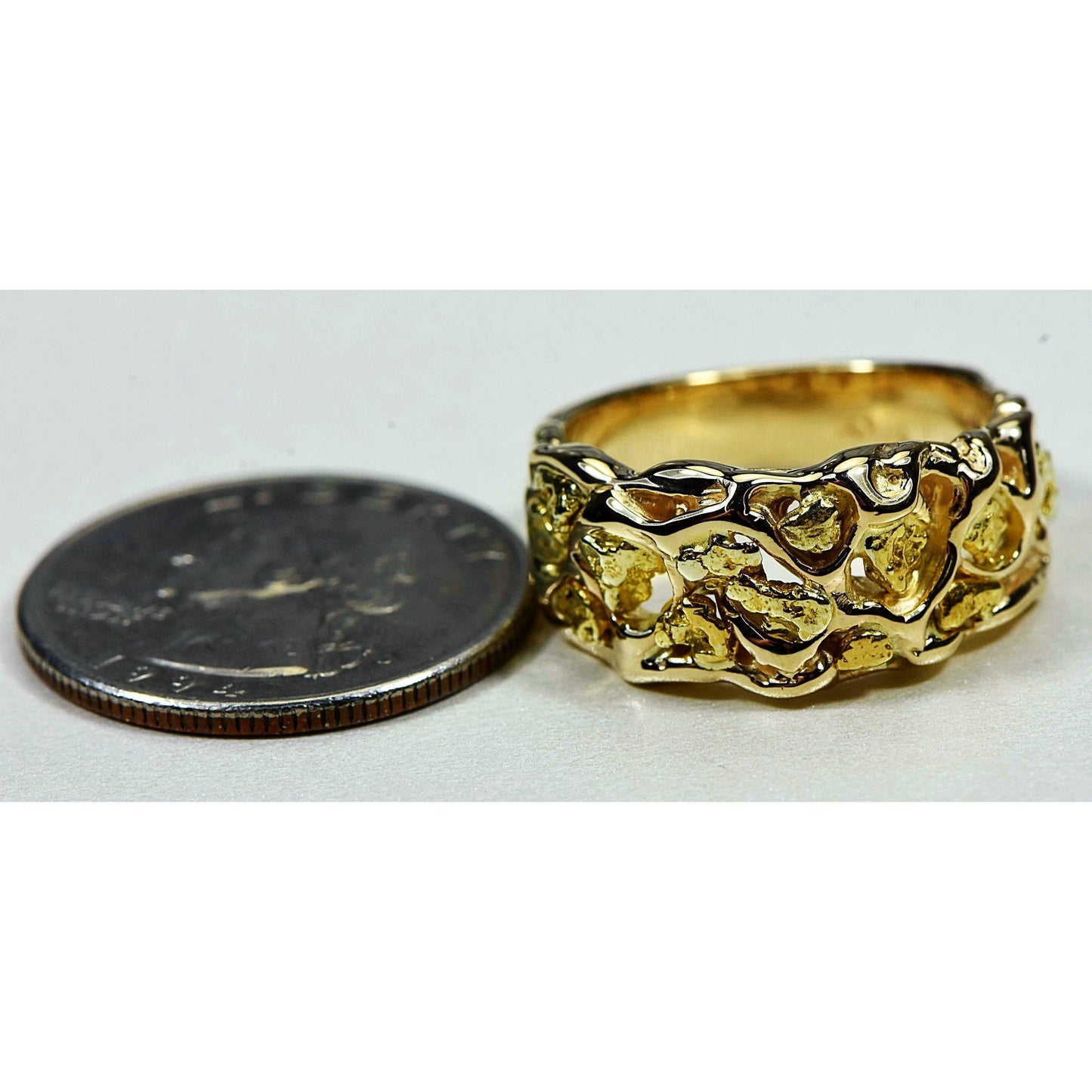 Orocal Gold Nugget Men's Ring RM212-Destination Gold Detectors