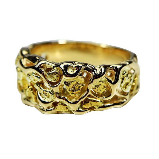 Orocal Gold Nugget Men's Ring RM212-Destination Gold Detectors