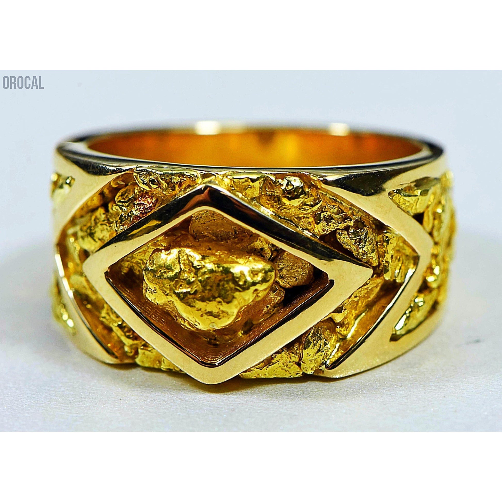 Orocal Gold Nugget Men's Ring RM315-Destination Gold Detectors